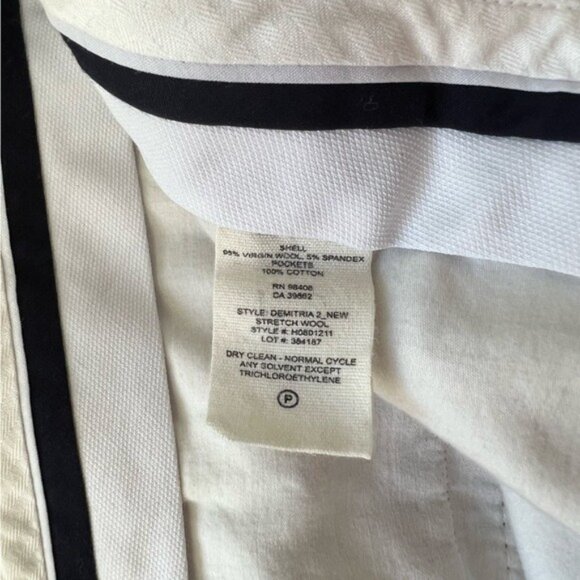 Theory Women's Brown Flare Wool Pants - Picture 6 of 6